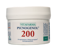 20 jaar VitaFarma = 20% korting. Pycnogenol 200 mg, 30 vegacapsules.