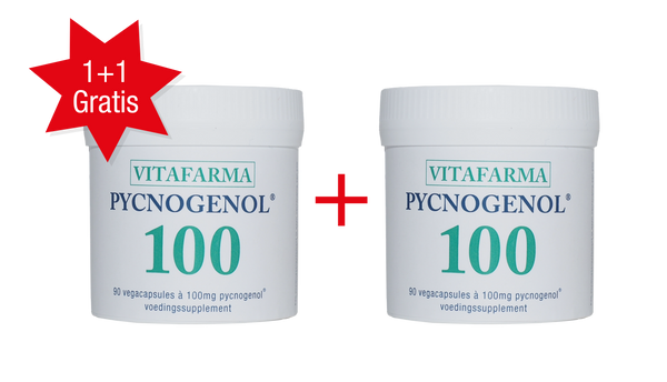 Pycnogenol 100 mg, 90 vegacaps, nu 1 + 1 GRATIS