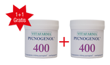 Pycnogenol® 400: de sterkste. 60 Vcaps per verpakking. Nu met de hoogste korting 1 + 1 gratis