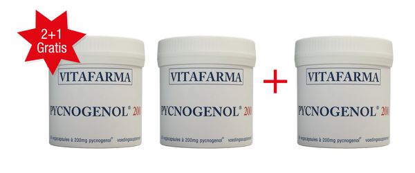Pycnogenol 200, 90 vegacapsules, 2 + 1 GRATIS.
